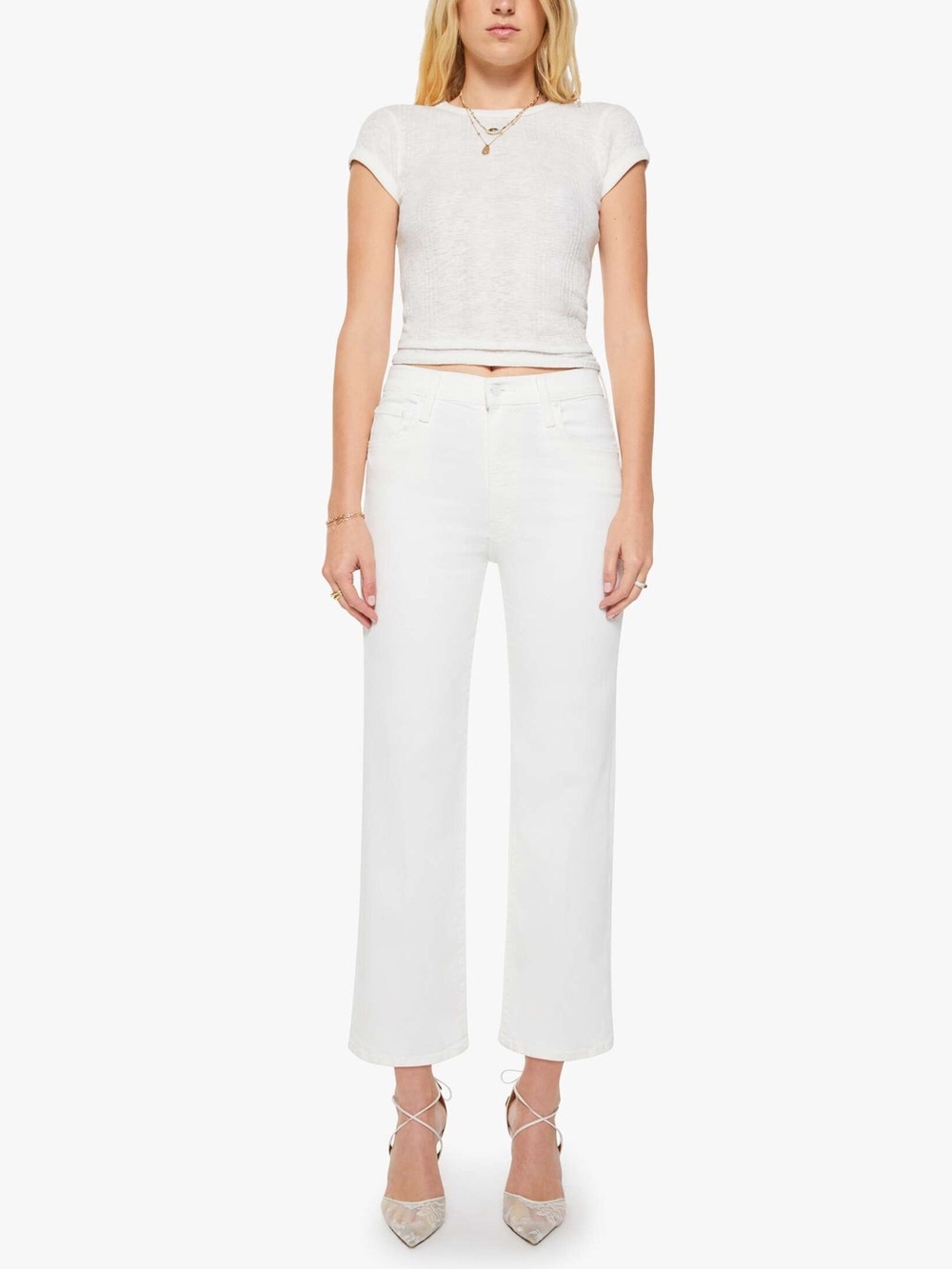 MOTHER The Rambler Zip Ankle Jeans – Fairest Of Them All